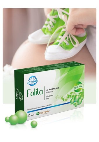 Acvison Folita Aromasız Yetişkin Vitamin 400 Tablet