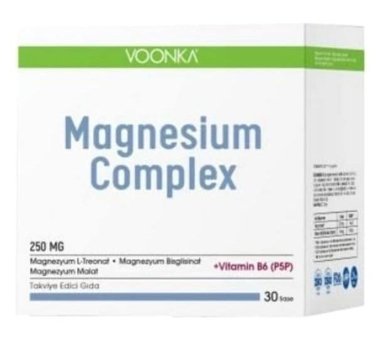 Voonka Magnesium Complex Aromasız Yetişkin Vitamin 30 Şase
