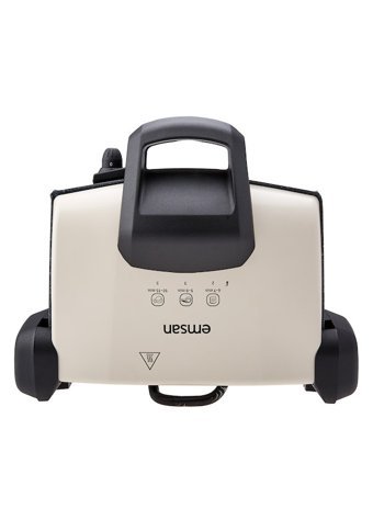 Emsan Magic Pro 6 Dilim Granit Çıkartılabilir Plaka Tek Yönlü 1800 W Izgaralı Krem Tost Makinesi