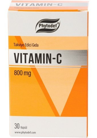 Phytodef Vitamin C Aromasız Yetişkin Vitamin 5x30 Kapsül