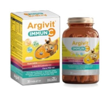 Argivit Immun C Aromasız Çocuk Vitamin 30 Tablet
