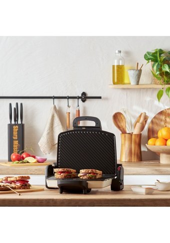 Homend Toastbuster 1337H 4 Dilim Döküm Çıkartılabilir Plaka Çift Taraflı 2000 W Izgaralı Krem Tost Makinesi