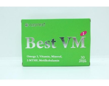 Nasmed Best Vm1 Omega 3 Aromasız Yetişkin Vitamin 30 Kapsül