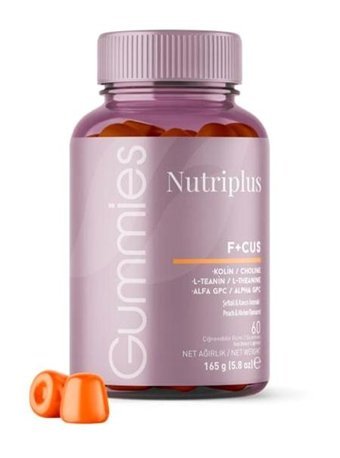 Nutriplus Focus Şeftali Yetişkin Vitamin 60 Softgel