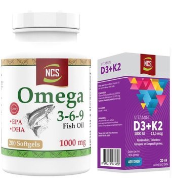 Omega 3 - 6 - 9 Bitki Ekstralar Yetişkin Vitamin 200 - 20 ml
