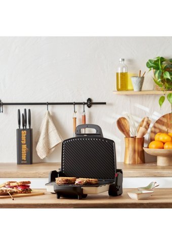 Homend Toastbuster 1337H 4 Dilim Döküm Çıkartılabilir Plaka Çift Taraflı 2000 W Izgaralı Krem Tost Makinesi