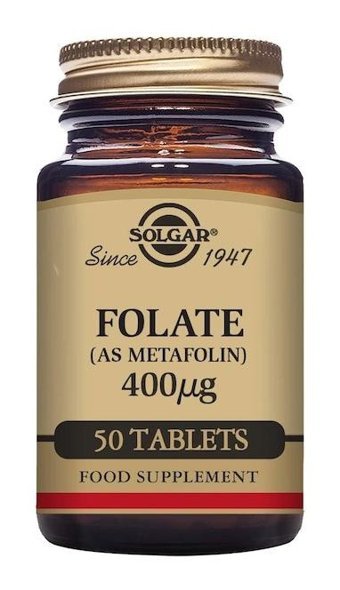 Solgar Folate (Metafolin) Aromasız Yetişkin Vitamin 50 Tablet
