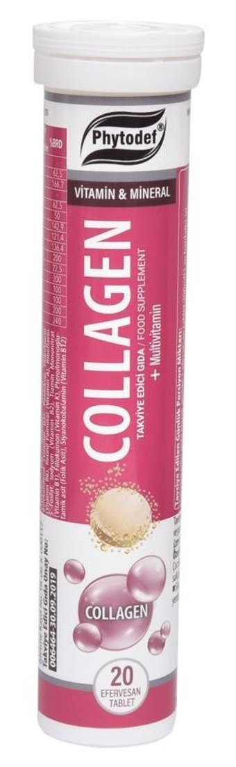 Phytodef Kolajen Multivitamin Aromasız Yetişkin Vitamin 20 Kapsül