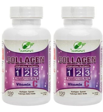 Collagen Type 1-2-3 Vitamin C Aromasız Yetişkin Vitamin 100 Tablet