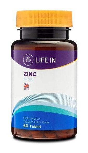 Life Zinc Aromasız Yetişkin Vitamin 60 Tablet