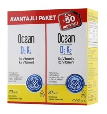 Ocean D3 K2 - Ocean Extramag Aromasız Yetişkin Vitamin 60 Tablet