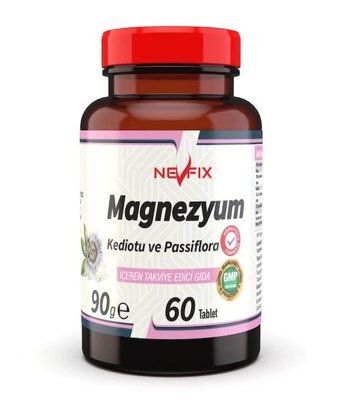 Nevfix Magnezyum Aromasız Yetişkin Vitamin 60 Adet
