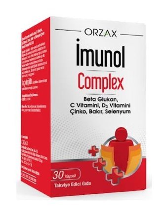 Orzax Imunol Aromasız Yetişkin Vitamin 30 Kapsül