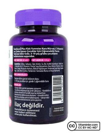 Sambucol Plus Kids Karamürverli Yetişkin Vitamin 3x60 Tablet