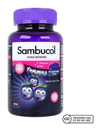 Sambucol Plus Kids Karamürverli Yetişkin Vitamin 3x60 Tablet