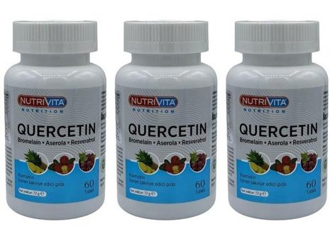 Nutrivita Quercetin Meyveli Yetişkin Vitamin 3x60 Tablet