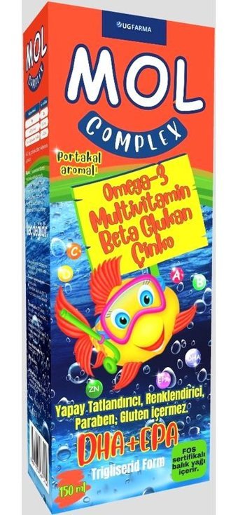 Mol-Complex Portakal Aromalı Şurup Portakallı Yetişkin Vitamin 150 ml