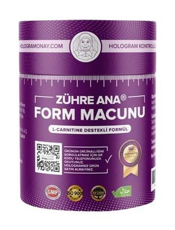 Zühre Ana Form Macunu L-Carnitine Destekli Tarçın - Yaban Mersini Yetişkin Vitamin 240 ml