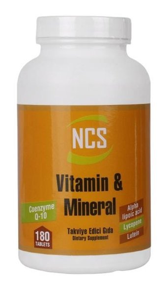 Ncs Vitamin Mineral Multivitamin Coenzyme Aromasız Yetişkin Vitamin 3x180 Tablet