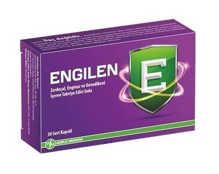 Engilen Zerdeçal Enginar Devedikeni Bitki Ekstralar Yetişkin Vitamin 30 Kapsül
