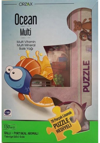 Ocean Multi Vitamin Mineral Balık Yağı Ballı Portakal Yetişkin Vitamin 150 ml