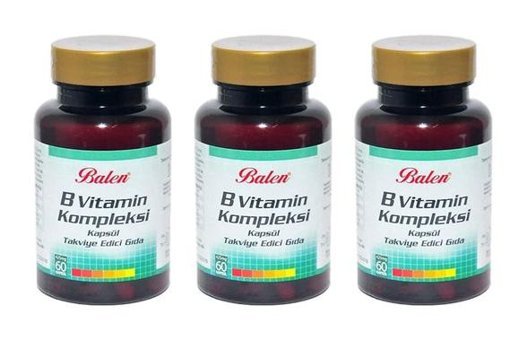 Balen B Vitamin Kompleksi Aromasız Yetişkin Vitamin 3x60 Kapsül
