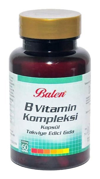 Balen B Vitamin Kompleksi Aromasız Yetişkin Vitamin 3x60 Kapsül