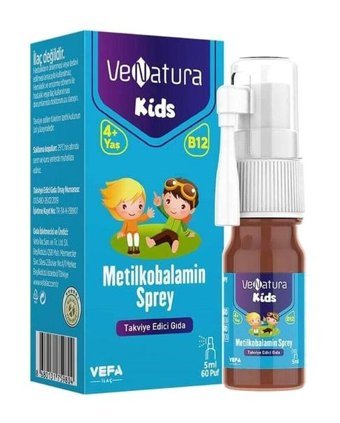Venatura Kids Metilkobalamin Çilekli Yetişkin Vitamin 5 ml