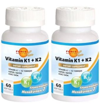 Force Nutrition Vitamin K1 Bitki Ekstralar Yetişkin Vitamin 2x60 Kapsül