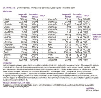 Dr. Amino Acid gromino Aromasız Çocuk Vitamin 30 Şase
