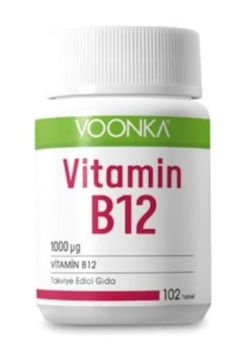 Voonka Vitamin B12 Aromasız Yetişkin Vitamin 60 Tablet