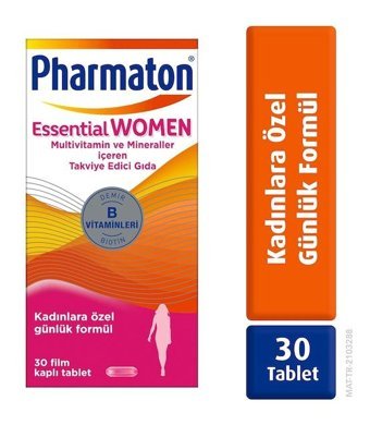 Pharmaton Essential Wome Aromasız Yetişkin Vitamin 30 Tablet