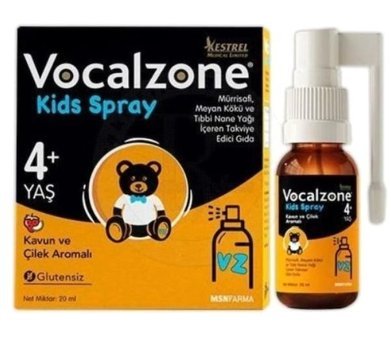 Vocalzone Kids Mürrisafi Meyan Kökü Ve Tıbbi Nane Çilek - Kavun Yetişkin Vitamin 20 ml