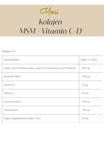 Provega Collagen Gold Curcumin Yetişkin Vitamin 30 Kapsül