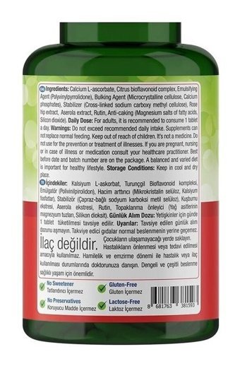 Nature'S Supreme Ester-C Aromasız Yetişkin Vitamin 120 Tablet