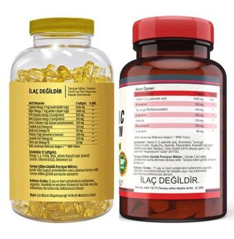 Ncs Omega 3-6-9 Ve Vitamin C Aromasız Yetişkin Vitamin 90 Softgel - 120 Tablet
