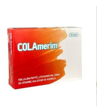 Colamerim Takviye Edici Gıda Aromasız Yetişkin Vitamin 30 Tablet