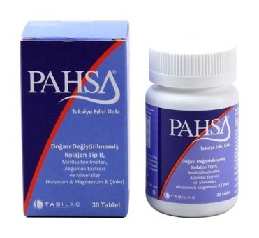 Pahsa Tip 2 Kolojen Aromasız Yetişkin Vitamin 30 Tablet