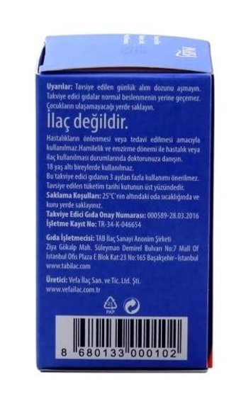 Pahsa Tip 2 Kolojen Aromasız Yetişkin Vitamin 30 Tablet