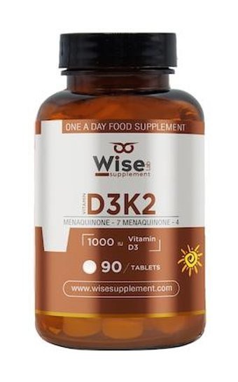 Wiselab Vitamin D3-K2 Aromasız Yetişkin Vitamin 90 Kapsül