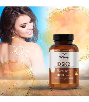 Wiselab Vitamin D3-K2 Aromasız Yetişkin Vitamin 90 Kapsül