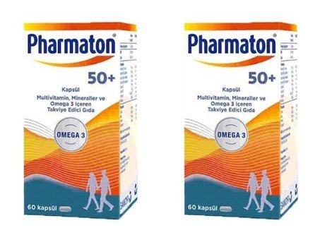 Pharmaton 50 Plus Aromasız Yetişkin Vitamin 60 Kapsül