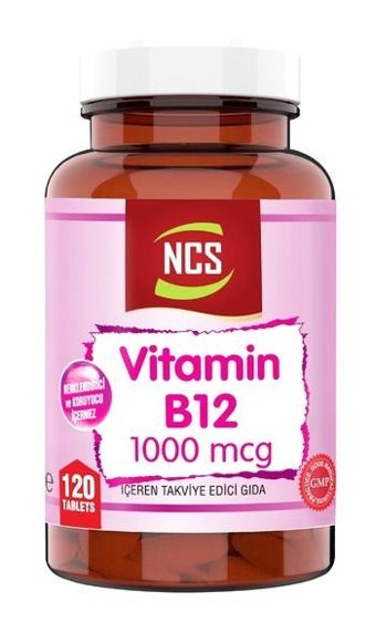 Ncs Vitamin B12 Aromasız Yetişkin Vitamin 120 Tablet
