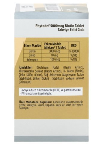 Phytodef Kolajen Vitamin C - Biotin Aromasız Yetişkin Vitamin 30 Tablet