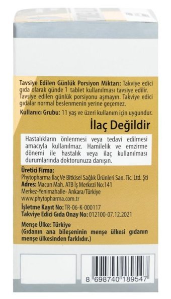 Phytodef Kolajen Vitamin C - Biotin Aromasız Yetişkin Vitamin 30 Tablet
