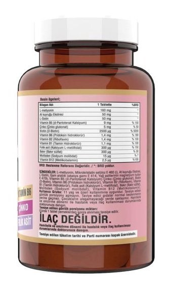 Ncs Biotin Aromasız Yetişkin Vitamin 60 Tablet