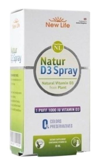 New Life Natur D3 Aromasız Yetişkin Vitamin 20 ml