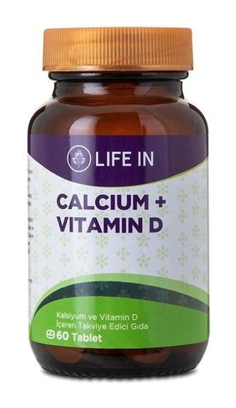 Life Kalsiyum & D Vitamini Aromasız Yetişkin Vitamin 60 Tablet