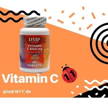 Mnk Vitamin C Çinko Kara Mürver Ekinezya Bitki Ekstralar Yetişkin Vitamin 60 Tablet