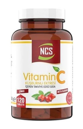 Ncs Vitamin C Beta Glukan Kuşburnu Yetişkin Vitamin 120 Tablet